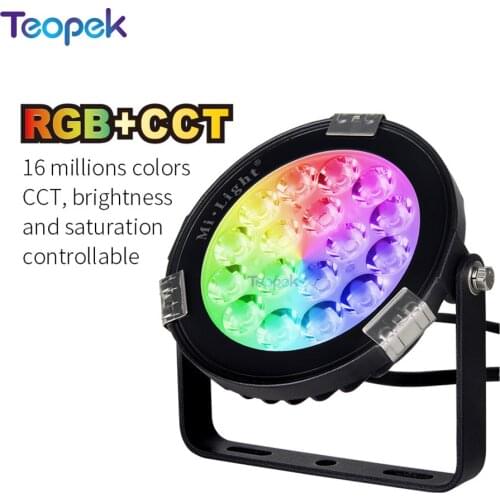 MiBoxer 9W RGB+CCT LED Garden Light DC24V FUTC01 AC85-265V FUTC02 IP65 Waterproof Outdoor Lighting