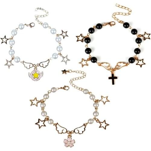 Fashion Summer Accessories bracelets & bangles Imitation pearl bracelet charm Bracelets for Women Jewelry hand chain