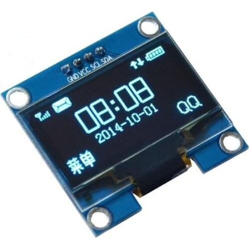 1.3 inch Blue color OLED display screen Module 3.3-5.5V 12864 IIC I2C Interface 4pin SSH1106