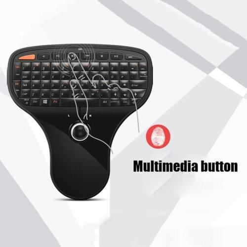 N5901 Mini Wireless Keyboard and Remote Trackball Air Mouse Ultra-light Multimedia Control Function for HTPV Android TV Box