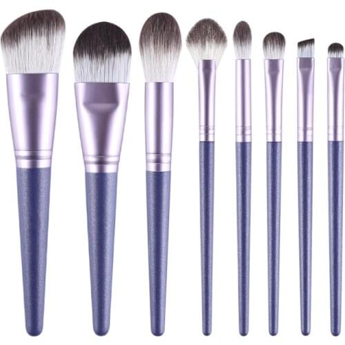 ZOREYA Purple Makeup Brushes Set Eye Shadow Eyebrow Blush Foundation Powder Professional Lip Women Cosmetic Tools maquillage