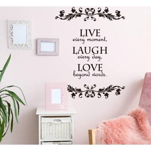 English Letter Wall Sticker Modern Home Decoration Living Room Art DIY Poster Mural Teen Room Decor Bedroom Decals for Furniture