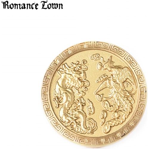 Phoenix-Dragon Pendant Gold Handles for Cabinets & Drawers, Vintage Drawer Knobs for Door/Cupboard,Zinc Alloy,Kitchen Furniture