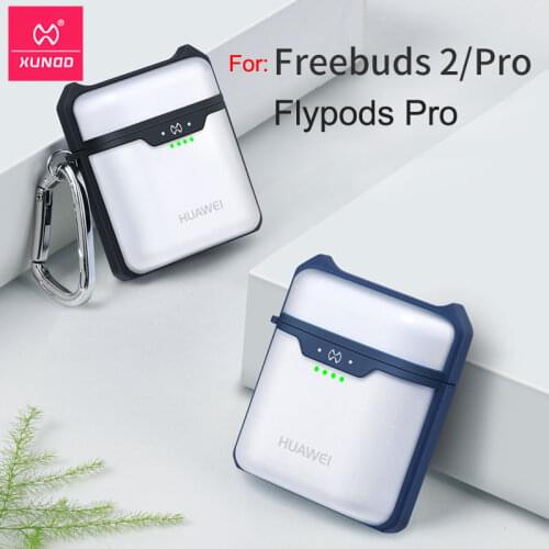 Xundd Earphone Cases for Huawei FreeBuds 2 Pro Honor FlyPods Pro Charging bin Anti-slip Shockproof Protective Case чехол