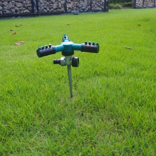 360 Degree Adjustable Rotating Water Sprayer Garden Water Sprinkler Spike Lawn Grass for Garden Irrigation System Greenhouse