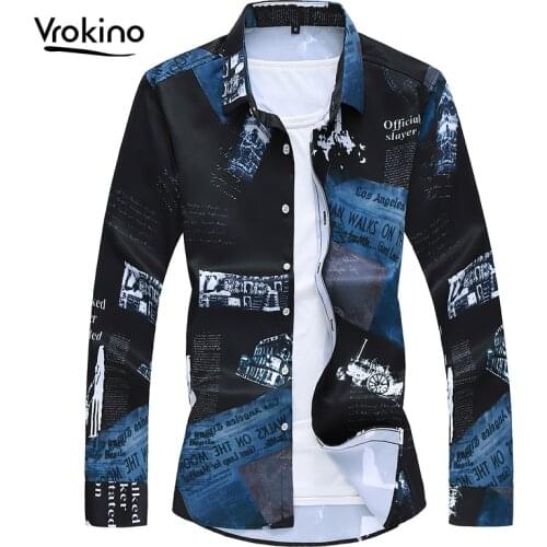 2021 autumn new 5XL 6XL 7XL large size Fashion mens letter print floral shirt Mens floral print shirt Brand clothing