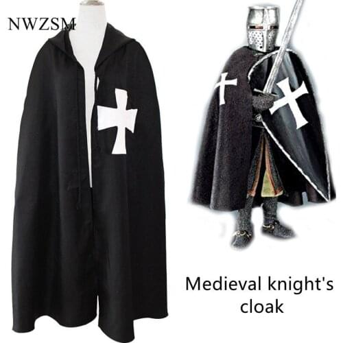 Medieval warrior role playing cloak Templar knight cloak robe Roman Empire cosplay costume