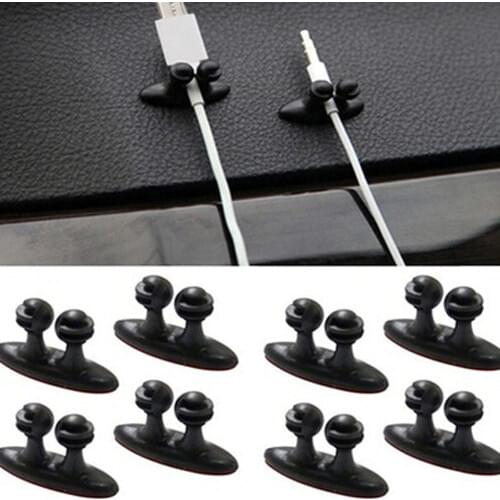 8Pcs/Lot Car Wire Clip USB Fixed Clamp for Citroen c1 c2 c3 C4 c5 c6 c8 c4l C-QUATRE c-Elysee c3-xr c2 Numero 9 Picasso Berlingo