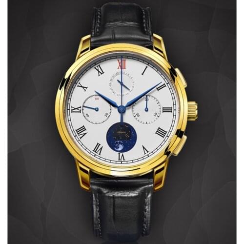AIDOPHEDO Mens Gold Watch