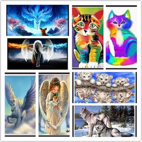 Diamond Painting Animal Diamond Mosaic Sticker Embroidery Cat Cross Stitch Home Decoration Pattern DIY Handmade Birthday Gift