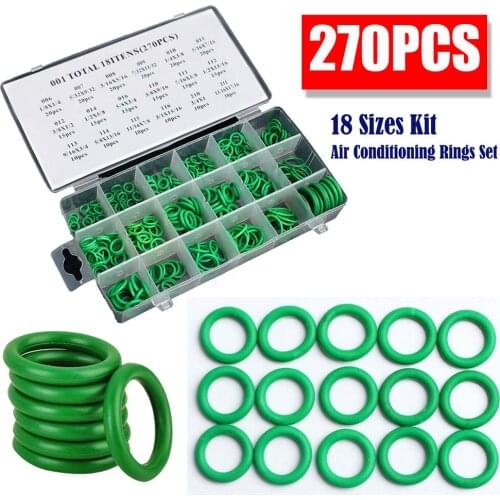 270Pcs O Ring Rubber Washer Seals O-Ring Seals Set Nitrile Washers Watertightness Assortment Different Size With Box Car Gasket