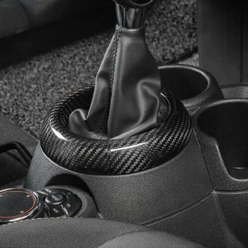 Car Carbon Fiber Accessories Gear Shift Panel Cover Decoration Sticker For BMW MINI Cooper S F54 F55 F56 F57 F60 Car Styling