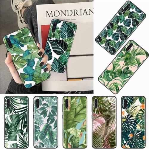 Retro flowers and leaves Phone Case For Samsung galaxy S 7 8 9 10 20 edge A 6 10 20 30 50 51 70 note 10 plus