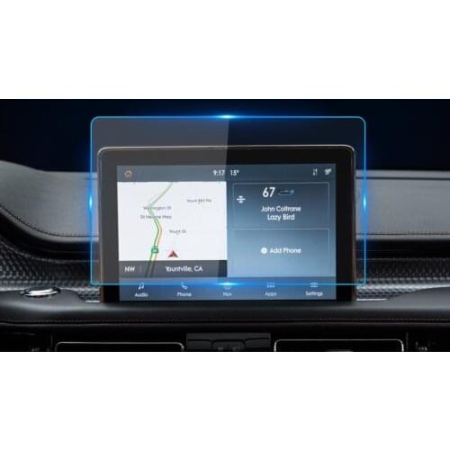 For LINCOLN Aviator 2019-2020 10.1 Inch Car Navigation Screen Protector Central Screen Tempered Glass Screen Protective Film