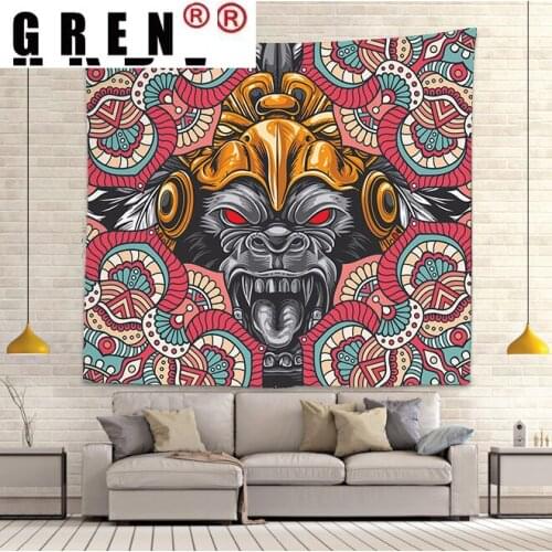 GREN Mandala Tapestry Wall Hanging Bohemian Sleeping Pad Sandy Beach Throw Towel Rug Blanket Camping Tent Wall Cloth Decor