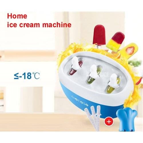 GY2103 Fruit home - made ice cream machine juice children 's ice rod machine ice cream machine 24 hours freezer time Blue/Pink