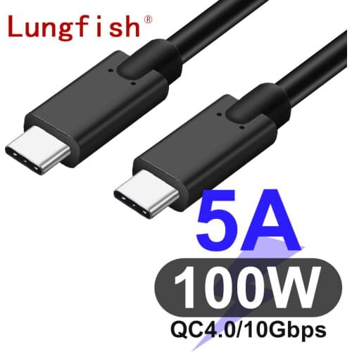 USB 3.1 USB C to Type C Cable PD 100W 10Gbps 4K HD Fast Charge QC 4.0 for Huawei Samsung MacBook Pro iPad Type C all devices