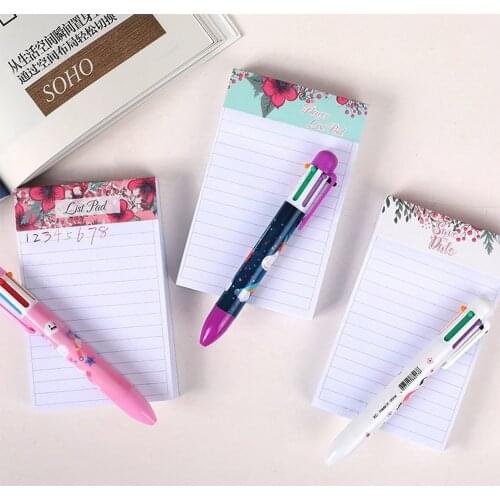 Office Stationery Sticky Notes Square Soild Color Memo Pad Sticker Bookmark Point It Marker Memo Sticker Paper
