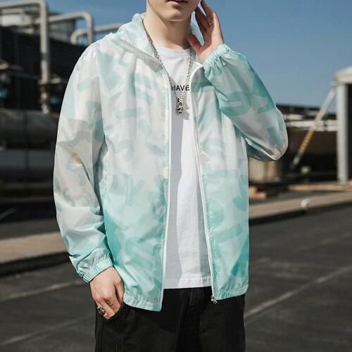 Men Summer Jacket Casual Camouflage Lightweight Jacket Men Thin Coat Beach Wear Sun Protection Men Winbreaker Slim Fit 2021