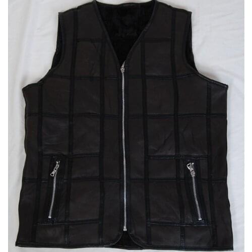 2020 new fashion hot selling real sheepskin vest men vest High-end Brand mens vest