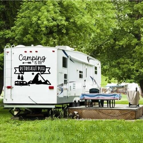 Large Size Camping Car Sticker For RV Car Decorative Camper Decal Stickers Auto Body Decals To Cover Scratches
