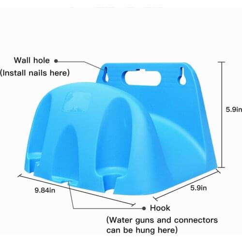 Wall Mounted Durable Plastic Garden Hose Pipe Holder Bracket Cable Storage