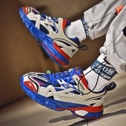 Couple shoes Daddy shoes mens net red shoes mens tide shoes casual couple shoes thick bottom shoes men and women sneakers men