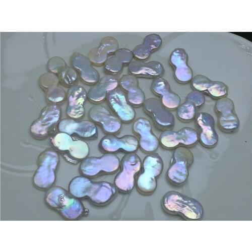 WHOLESALE Eight 8 Shape 11-12mm Size Natural Real Pearls, Loose Freshwater Irregular Baroque Pearls, 30PCS/LOT