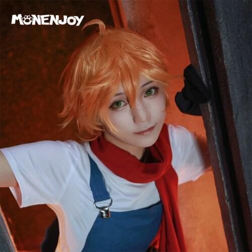 Monenjoy Angels of Death Edward Mason Eddie Cosplay Wig Orange Cos Hair