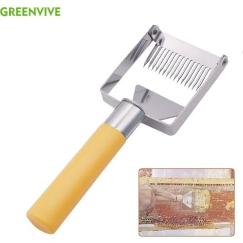 Bee Hive GREENVIVE Honey Uncapping Fork Honey Scraper with Plastic Handle Beekeeping Equipment Tool