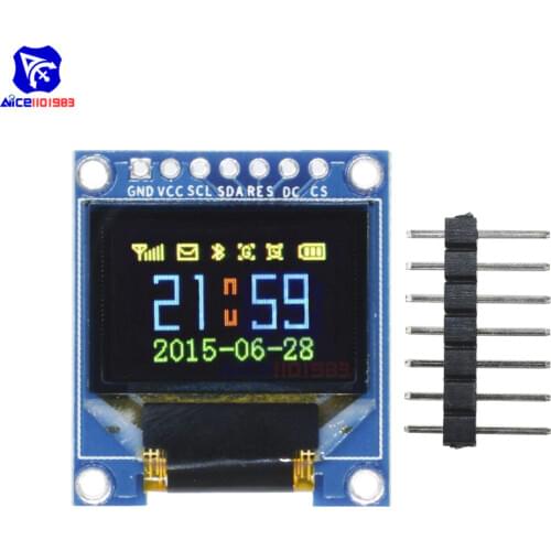 Diymore 0.95 inch 0.95" 7pin Full Color OLED LCD Display 96*64 Module SSD1331 Driver I2C IIC SPI Serial for Arduino 51