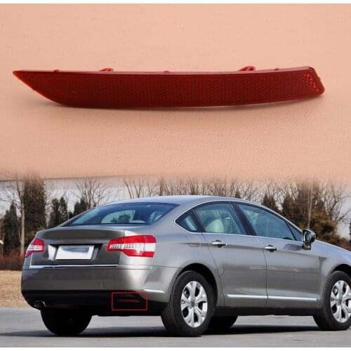 Right Car Red Rear Bumper Reflector Tail Light Lamp Fit For Citroen C5 2008 2009 2010 2011 2012 2013 2014 2015
