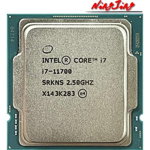 Intel Core i7-11700 i7 11700 2.5 GHz Eight-Core Sixteen-Thread CPU Processor L3=16M 65W LGA 1200