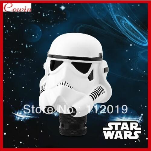 Free shipping Universal Star Wars Stromtrooper Clone Trooper Auto Car gear shift knob Manual Gear stick Shift Shifter gear head