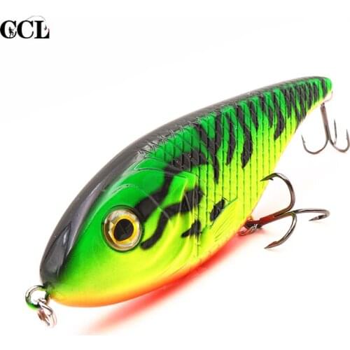 15cm 81g Big Game Jerkbait Slow Sinking VIB Fishing lures Pike Muskies Wobblers For Topmouth Culter Opsariichthys Bidens