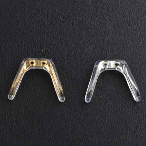 100pcs SiM Bridge Conjoined Silicone Nose Pads with Metal Core eyeglasses eyewear nose pads