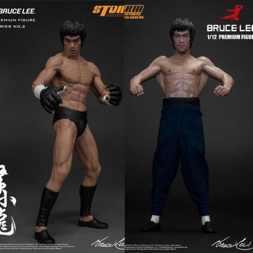 Famous People Statue Kung Fu Master Bruce Lee Storm Collectibles 75th Anniversary Martial Artist Series NO.1 2 Figure Model Toy