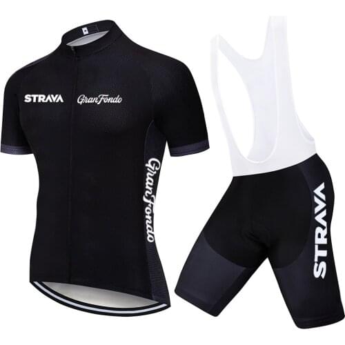 TEAM STRAVA Sport Cycling Jersey Clothing Bike Shorts Men 20D Summer Quick Dry BICYCLING Shirts Maillot Culotte Wear