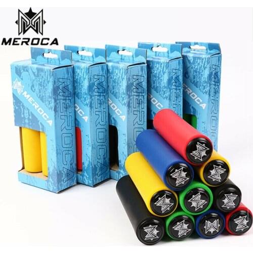 MEROCA Bicycle Handlebar Grips MTB Ultralight Silicone bike Handle bar Grip 130mm Antiskid Shock Absorption cycling Accessories