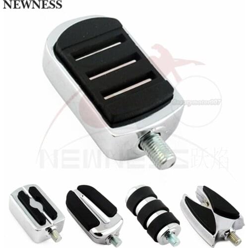 Newness Shifter Peg Shift Gear Lever Foot Pegs Rest Rubber Aluminum For Harley Sportster XL Softail Touring Dyna Electra Glide