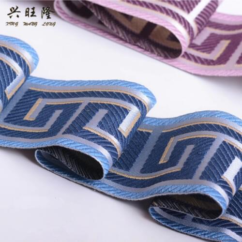 XWL 25M/Lot 6cm Wide Ethnic Jacquard Lace Belt Curtain Lace Trim DIY Sew Sofa Garment Laciness Ribbon Fringe Curtain Accessories