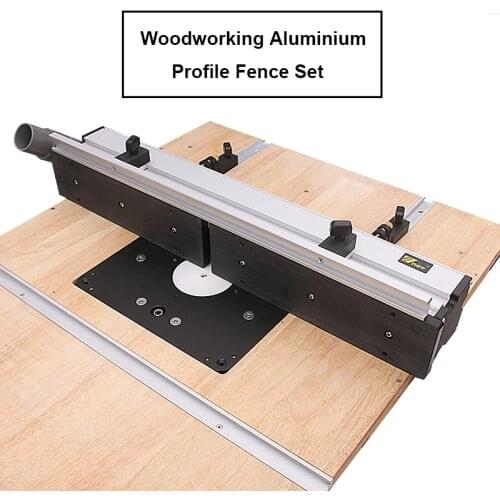 Woodworking Aluminium Profile Fence with Sliding Brackets Tools for Wood Work Router Table Saw Table DIY Woodworking Workbenches