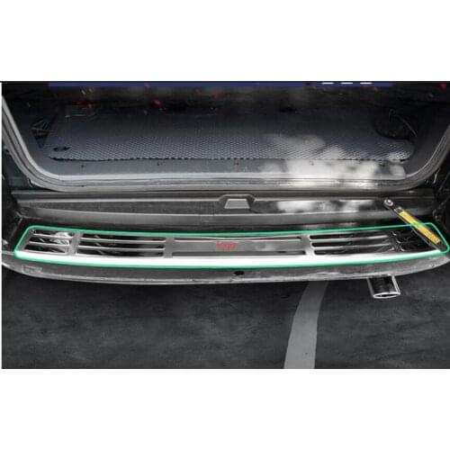 03-09 for Toyota Prado FJ120 Land Cruiser Stainless Steel Rear Bumper Protector Door Sill 2003 2004 2005 2006 2007 2008 2009