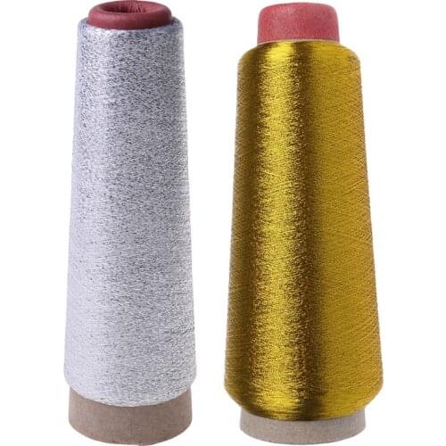 1PC Sewing Machine Cone Threads Polyester Overlocking All Purpose Golden Silver L4MB