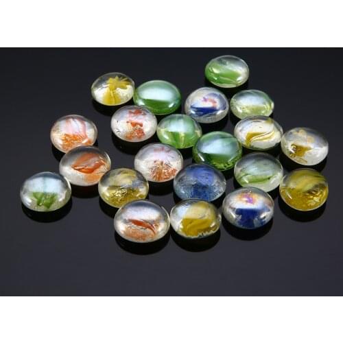 1 Set 100g Mixed Color Glass Bead Stylish Gems Mosaic Tiles DIY Home Decoration for Decorating Vase Aquarium Flower Pots
