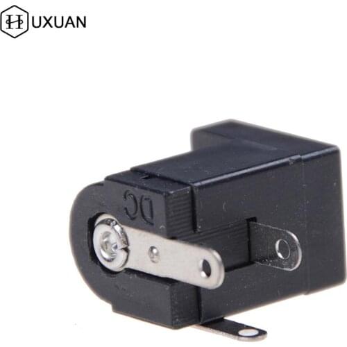 20Pcs/lot DC-005 DC Power Jack Socket Connector DC005 5.5*2.1mm 2.1 Socket Round The Needle Black