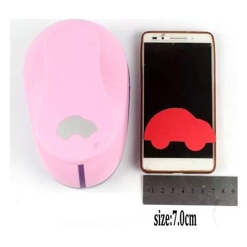 3"7.0cm car craft punch Scrapbooking punchers Paper Punch For DIY greeting Card hole Punches Embossing device for handmade works