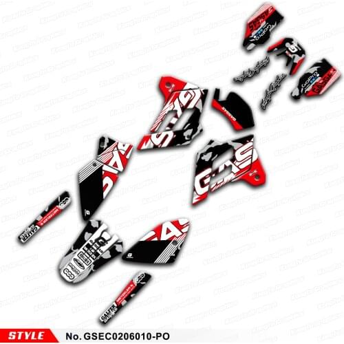AFTERMARKET Motorcycle Stickers for GAS GAS EC 125 200 250 300 2002 2003 2004 2005 2006, Style No. GSEC0206010-PO