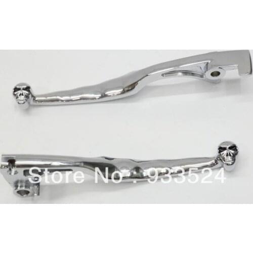 Motorcycle Accessories Parts 1 Pair Chrome Skull Levers For Suzuki Marauder Volusia Boulevard C50 M50 VS VZ 800 1997-2006