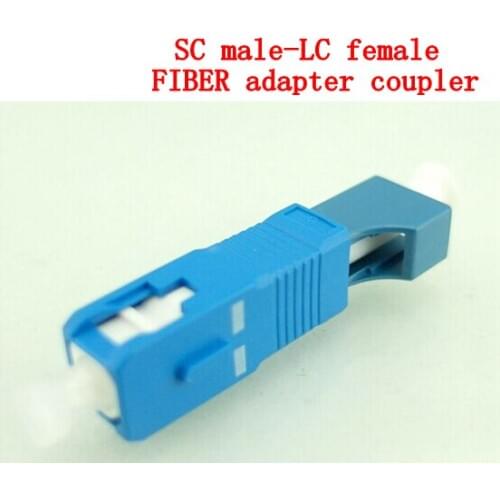 Free shipping AB43C 10pcs SC male - LC female single/multi mode flange adapter fiber coupler for digital communication